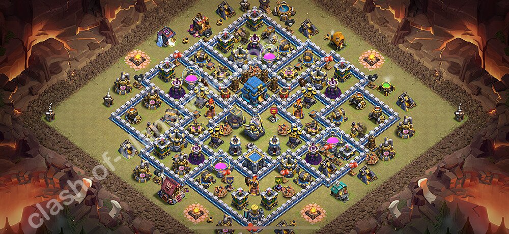 トロフィーコレクションの基本計画タウンホールレベル12, 異形3170