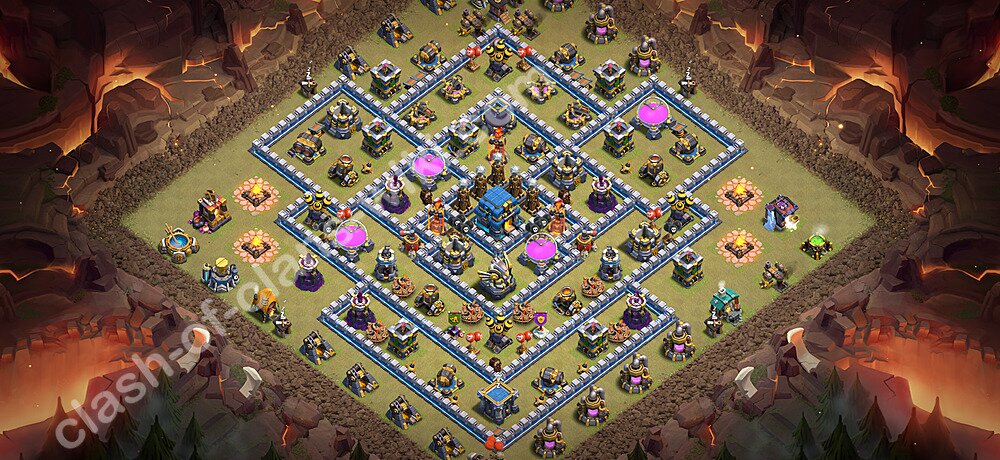 TH12 War Base Plan with Link, Anti Everything, Copy Town Hall 12 CWL Design 2026, #3548