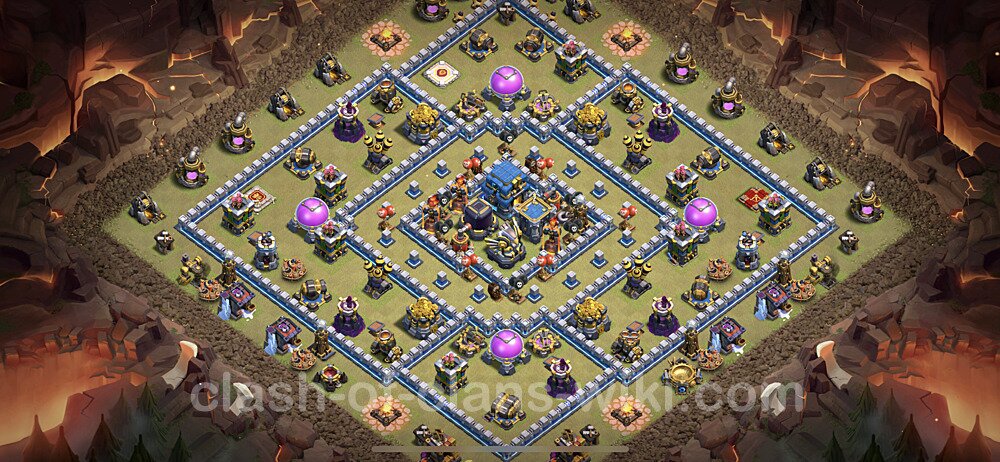 TH12 War Base Plan with Link, Legend League, Anti Everything, Copy Town Hall 12 CWL Design, #41
