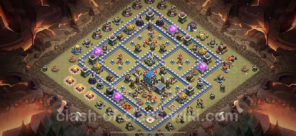TH12 Max Levels War Base Plan with Link, Anti Everything, Copy Town Hall 12 CWL Design 2023, #828