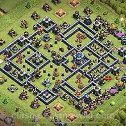 Base plan (layout), Town Hall Level 13 for trophies (defense) (#1)