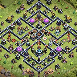 Base plan (layout), Town Hall Level 13 for trophies (defense) (#1340)
