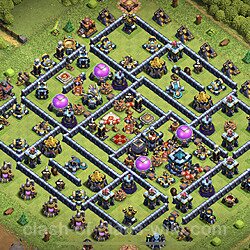Base plan (layout), Town Hall Level 13 for trophies (defense) (#1353)