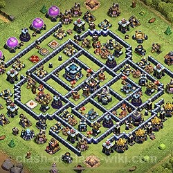 Base plan (layout), Town Hall Level 13 for trophies (defense) (#24)