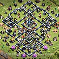 Base plan (layout), Town Hall Level 13 for trophies (defense) (#25)