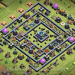 Base plan (layout), Town Hall Level 13 for trophies (defense) (#29)