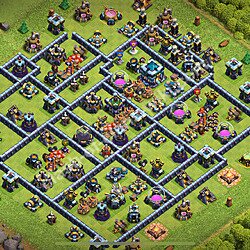 Base plan (layout), Town Hall Level 13 for trophies (defense) (#3215)