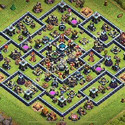 Base plan (layout), Town Hall Level 13 for trophies (defense) (#3216)