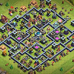 Base plan (layout), Town Hall Level 13 for trophies (defense) (#3268)