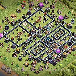 Base plan (layout), Town Hall Level 13 for trophies (defense) (#34)
