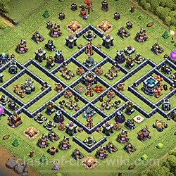 Base plan (layout), Town Hall Level 13 for trophies (defense) (#35)