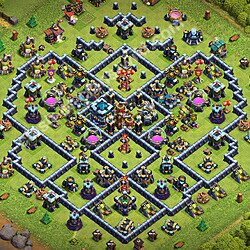 Base plan (layout), Town Hall Level 13 for trophies (defense) (#3545)