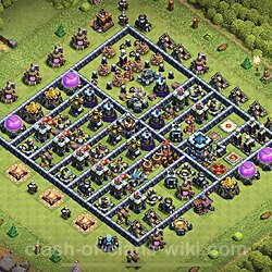 Base plan (layout), Town Hall Level 13 for trophies (defense) (#37)