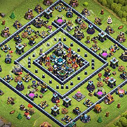 Base plan (layout), Town Hall Level 13 for trophies (defense) (#3724)