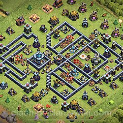 Base plan (layout), Town Hall Level 13 for trophies (defense) (#38)