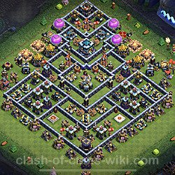 Base plan (layout), Town Hall Level 13 for trophies (defense) (#40)