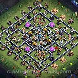Base plan (layout), Town Hall Level 13 for trophies (defense) (#43)