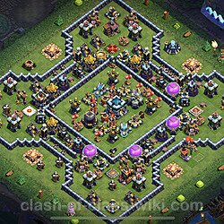 Base plan (layout), Town Hall Level 13 for trophies (defense) (#45)