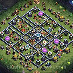 Base plan (layout), Town Hall Level 13 for trophies (defense) (#48)