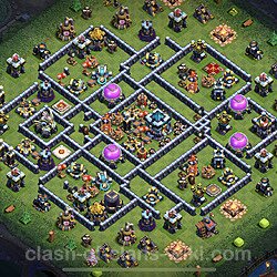 Base plan (layout), Town Hall Level 13 for trophies (defense) (#50)