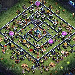 Base plan (layout), Town Hall Level 13 for trophies (defense) (#51)