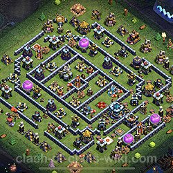 Base plan (layout), Town Hall Level 13 for trophies (defense) (#52)