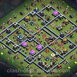 Base plan (layout), Town Hall Level 13 for trophies (defense) (#58)