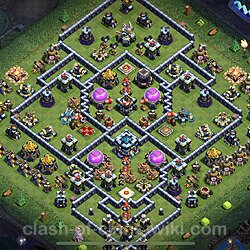 Base plan (layout), Town Hall Level 13 for trophies (defense) (#59)
