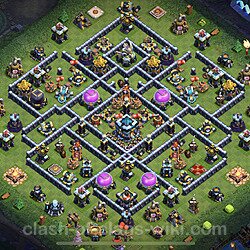 Base plan (layout), Town Hall Level 13 for trophies (defense) (#61)