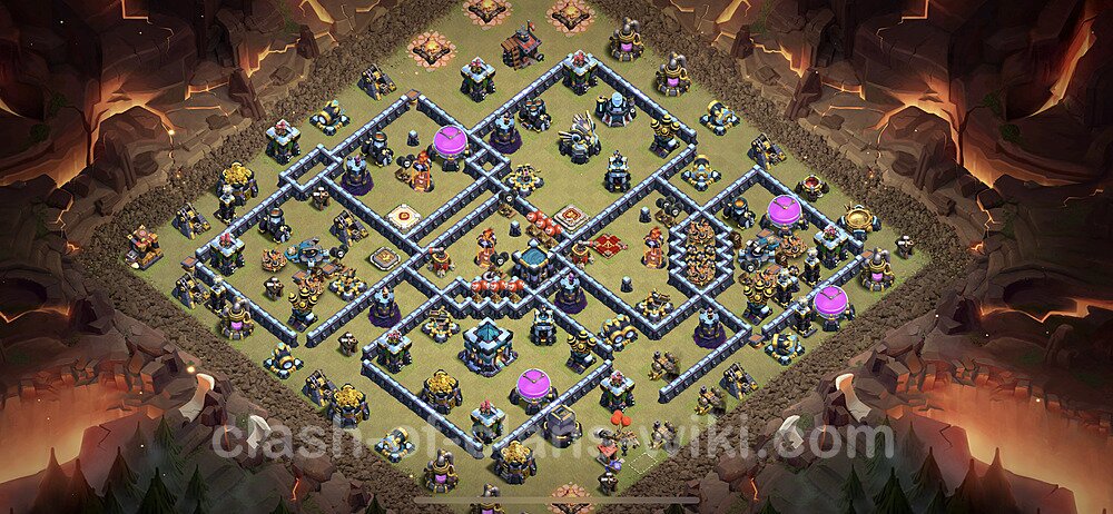 TH13 Anti 3 Stars Base Plan with Link, Anti Everything, Copy Town Hall 13 Base Design 2023, #1229