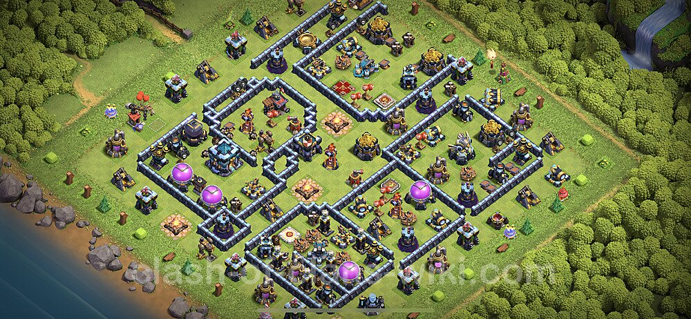 Full Upgrade TH13 Base Plan with Link, Anti Everything, Copy Town Hall 13 Max Levels Design 2023, #1311