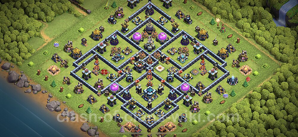 Full Upgrade TH13 Base Plan with Link, Anti Everything, Copy Town Hall 13 Max Levels Design 2024, #1340