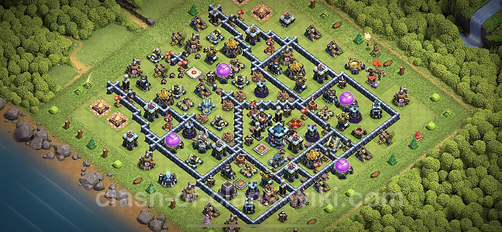 Anti Everything TH13 Base Plan with Link, Copy Town Hall 13 Design 2023, #16