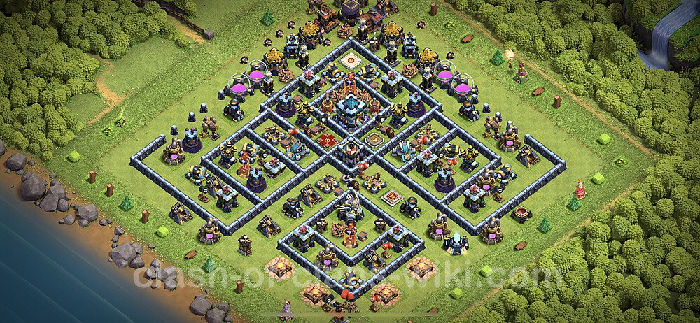 Die Anti Alles Base RH13 + Link 2023 - COC Rathaus 13 Kopieren Base, #2