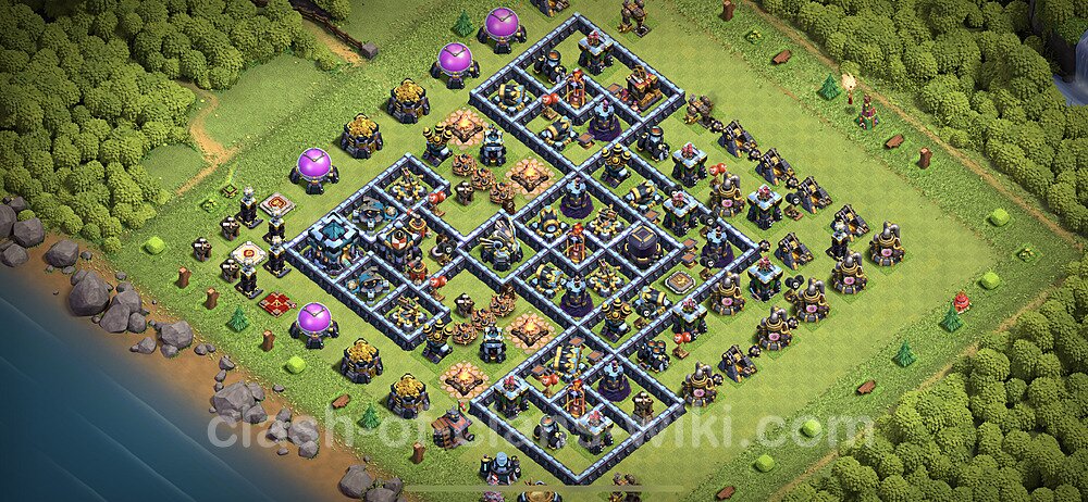 TH13 Trophy Base Plan with Link, Anti Everything, Copy Town Hall 13 Base Design 2023, #20