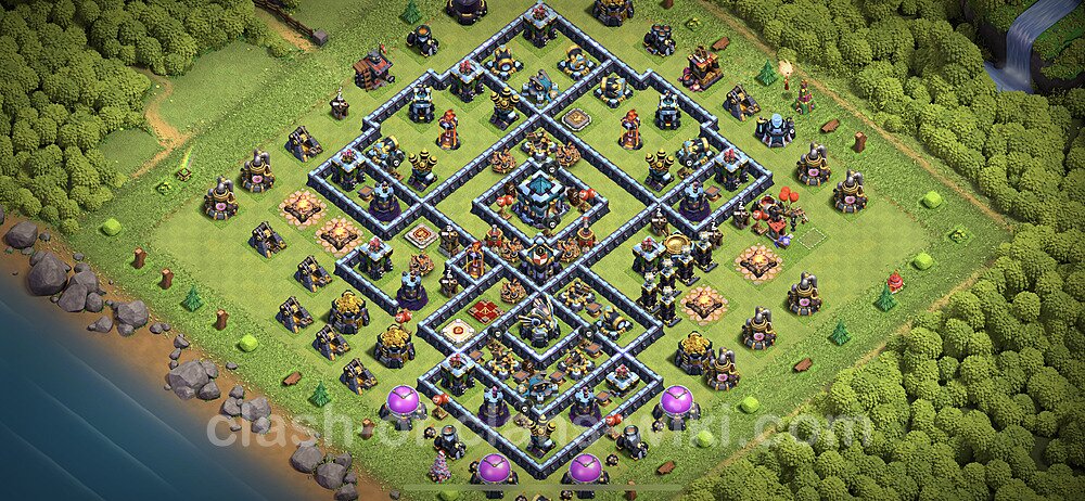 Top TH13 Unbeatable Anti Loot Base Plan with Link, Legend League, Copy Town Hall 13 Base Design 2023, #25