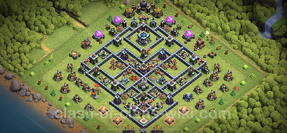 Anti Everything TH13 Base Plan with Link, Anti 3 Stars, Copy Town Hall 13 Design 2023, #26