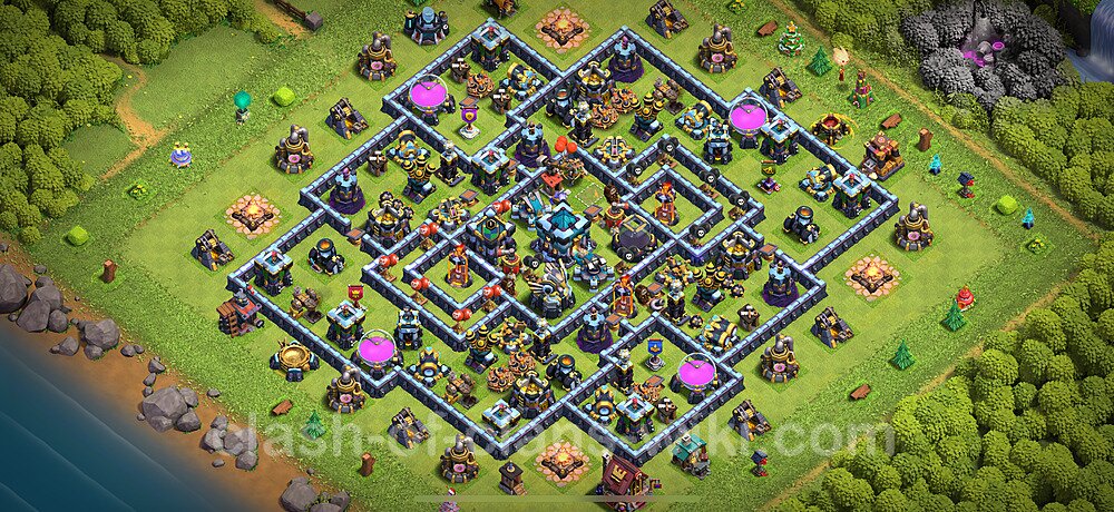 TH13 Anti 3 Stars Base Plan with Link, Anti Everything, Copy Town Hall 13 Base Design 2025, #2688