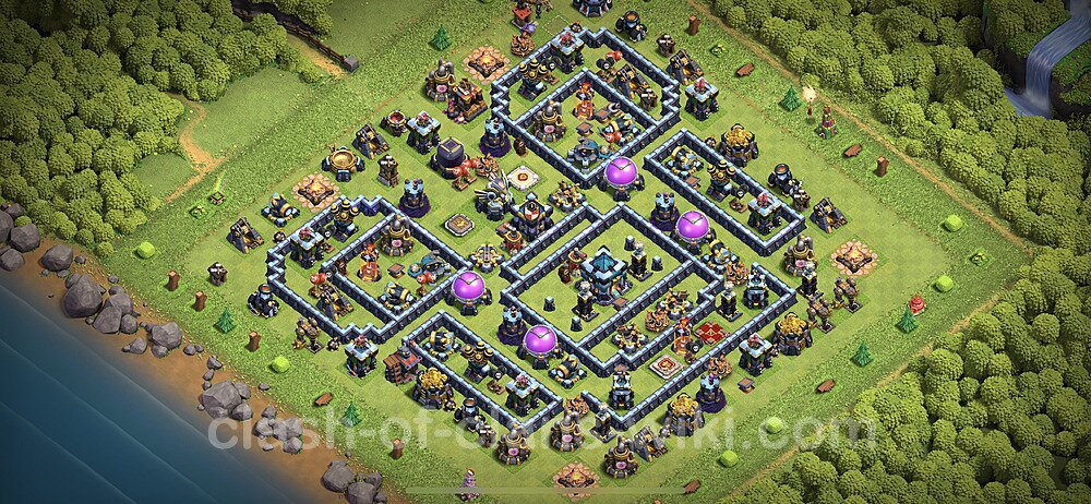 TH13 Anti 3 Stars Base Plan with Link, Anti Everything, Copy Town Hall 13 Base Design 2023, #30