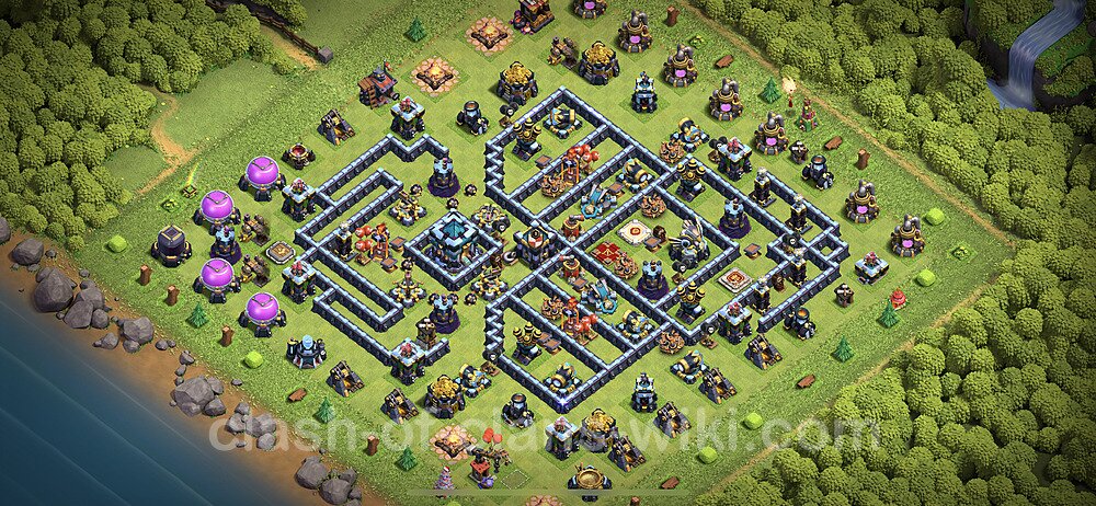 TH13 Anti 3 Stars Base Plan with Link, Anti Everything, Copy Town Hall 13 Base Design 2023, #38