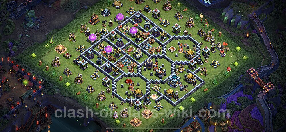 TH13 Trophy Base Plan with Link, Anti Everything, Copy Town Hall 13 Base Design 2023, #46