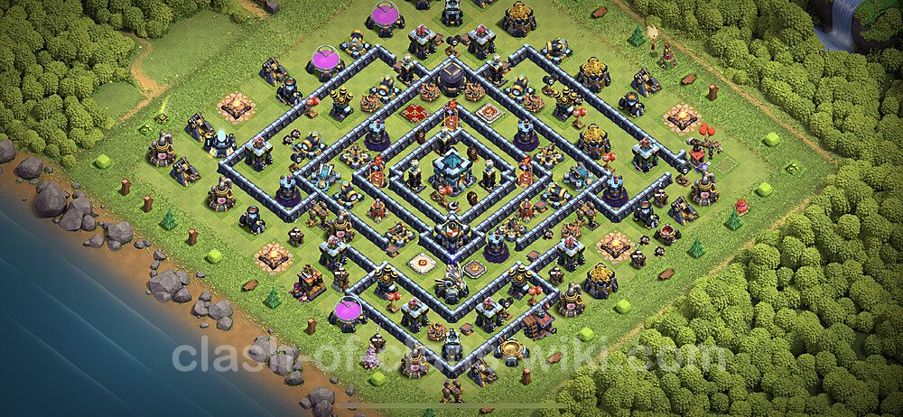 TH13 Anti 3 Stars Base Plan with Link, Legend League, Copy Town Hall 13 Base Design 2023, #8