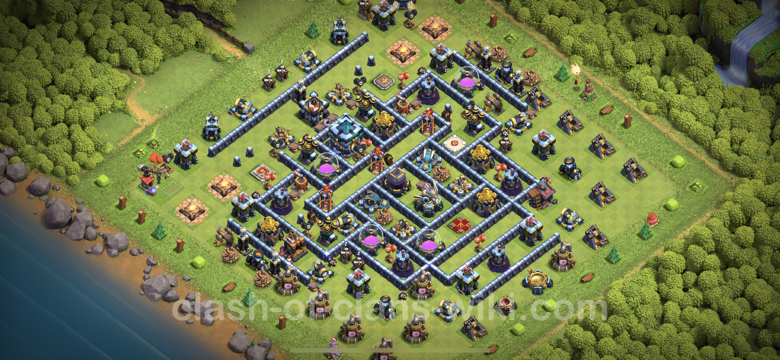 Farming Base TH13 with Link, Hybrid - Clash of Clans 2023 - Town Hall ...