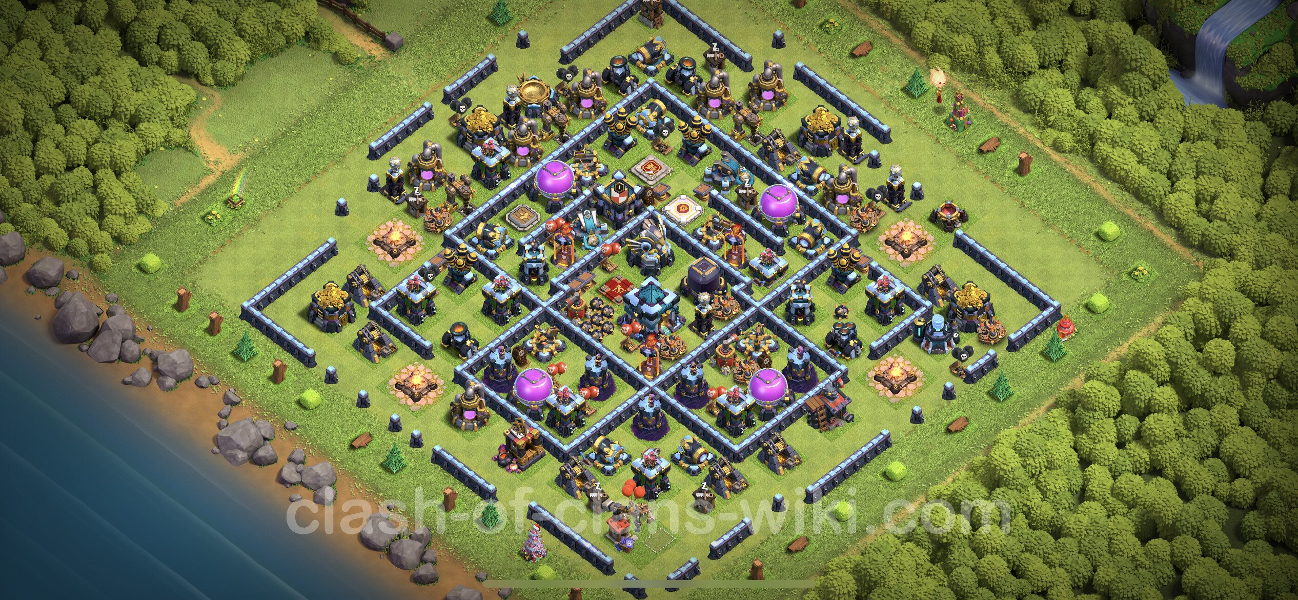 Gute Farm Base Rathaus Level 13 + Link, Hybrid, Legend League COC Clash of Clans 2021 TH13