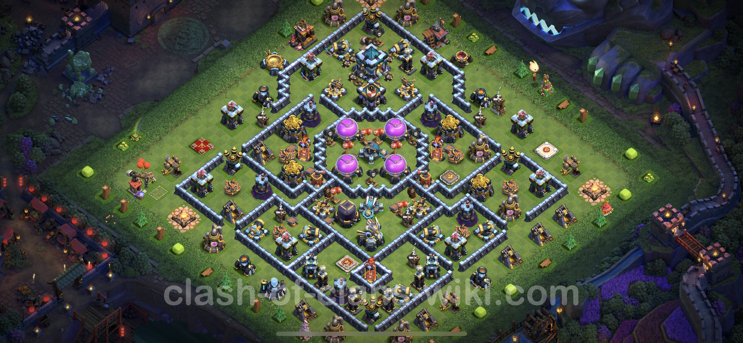 Расстановки clash of clans для защиты ресурсов