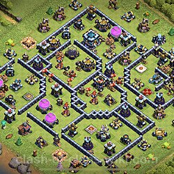 Base plan TH13 Max Levels with Link for Farming 2023, #1410