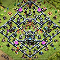 Clash of Clans köy düzeni, Belediye Binası Seviye 13 farm için (#2221)