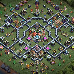 Base TH13 (desain / tata letak) dengan Link, Anti Bintang 3 untuk Farming 2026, #3719