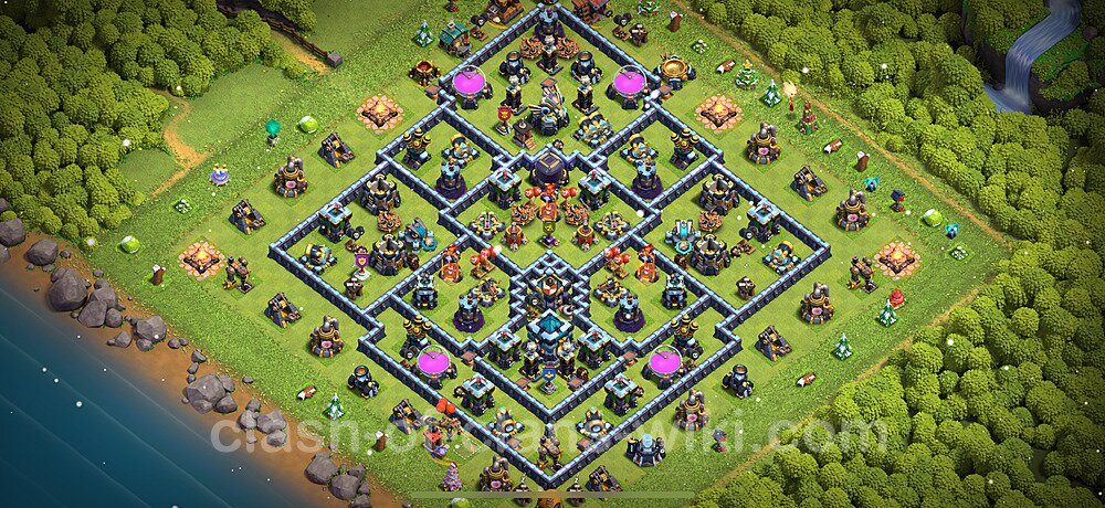 Gute Base für Farm RH13 + Link, Legend League 2025 - COC Rathaus 13, #2221