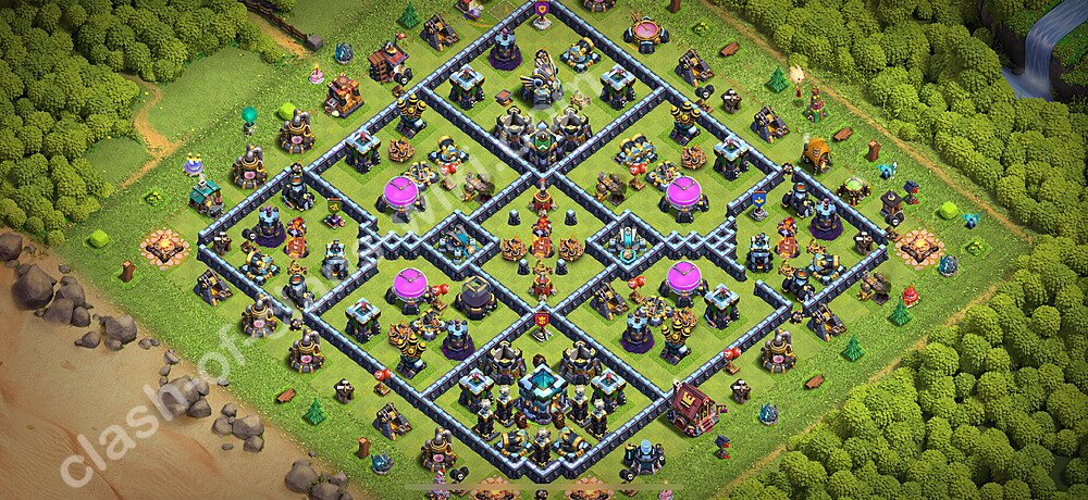 Base plan TH13 (design / layout) with Link, Anti Everything for Farming 2026, #3148